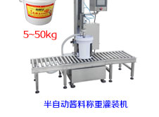 半自動(dòng)醬料稱(chēng)重灌裝機(jī)